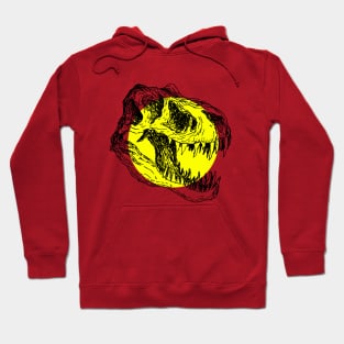 T-rex skull artwork Hoodie